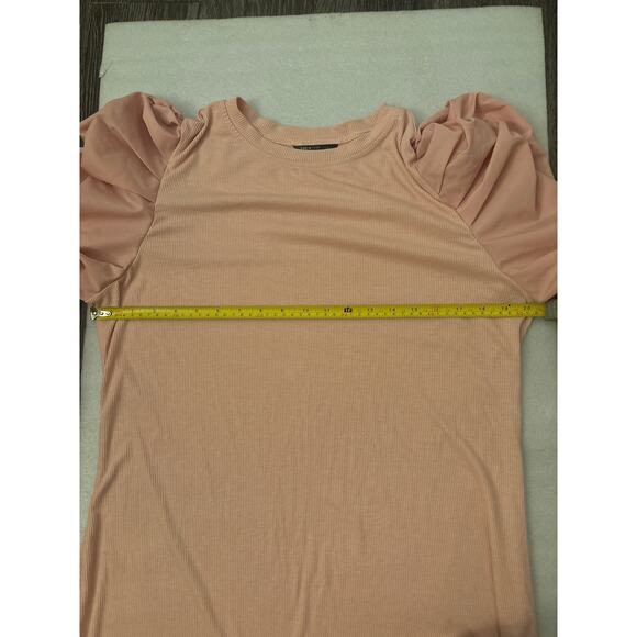 Shein Curve Ribbed Knit Ruched Gigot Sleeve Dress size 3XL Plus Size Castlecore - Picture 7 of 11